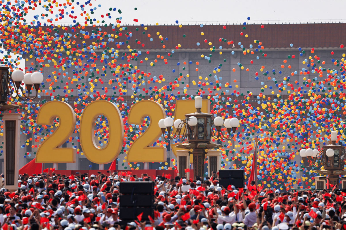 تصاویر: جنگ عظیم دوم میں فتح کی سالگرہ پر چین کی شاندار فوجی پریڈ